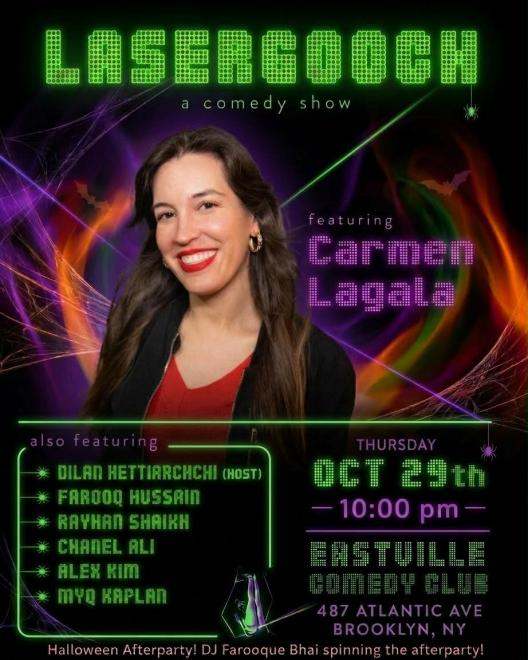 LASERGOOCH Featuring Carmen Lagala — event poster