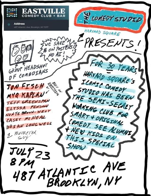 The Comedy Studio — event poster