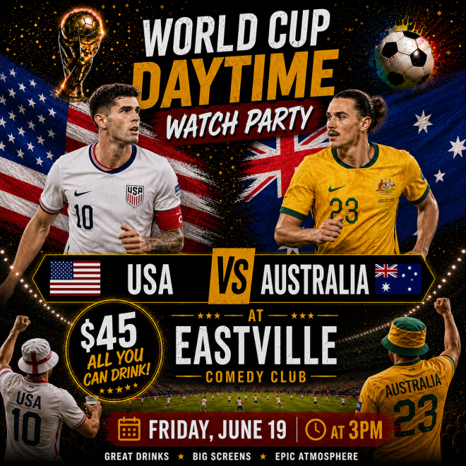 USA vs. Australia - World Cup - All You can Drink!