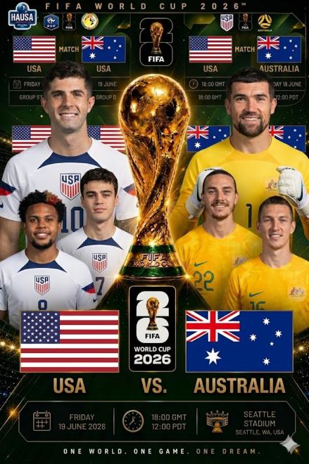 USA vs. Australia - World Cup - All You can Drink! — event poster