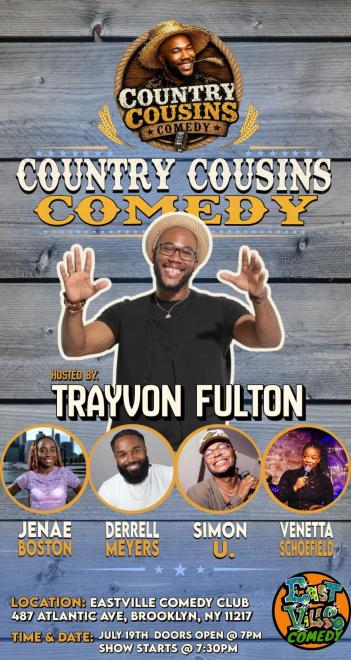 Country Cousins Comedy — event poster