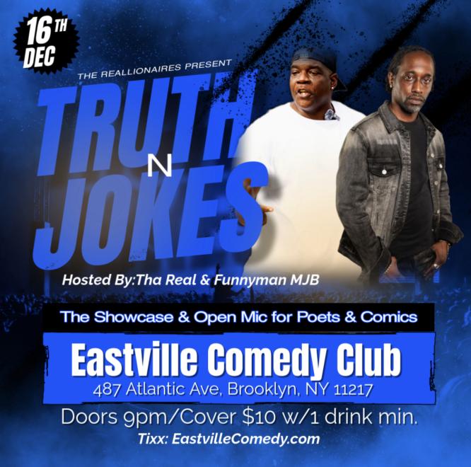 Truth & Jokes. Open Mic for Poets and Comedians!