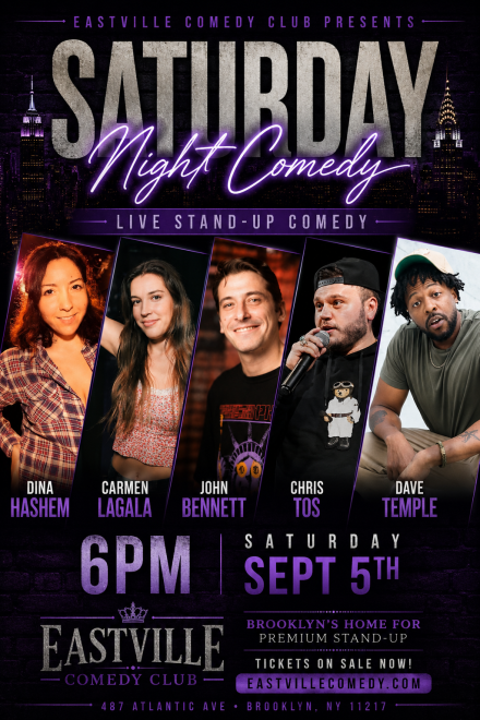 Dina Hashem, Carmen Lagala, Chris Tos, John Bennett, Dave Temple — event poster