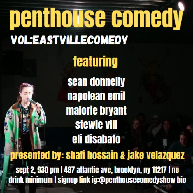 Penthouse Comedy! Featuring NYC's best comedians!