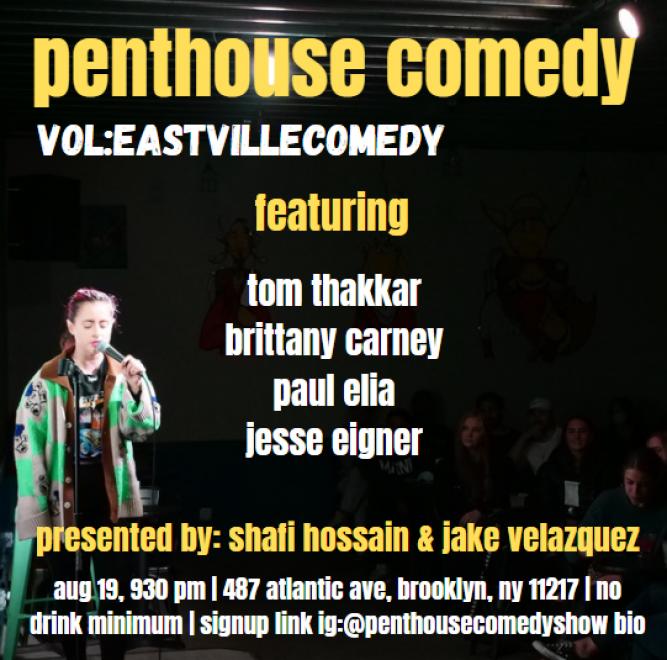 Penthouse Comedy! Featuring NYC's best comedians!
