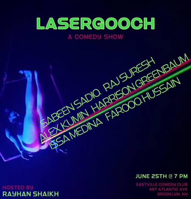 Farooq Hussain presents Laserqooch! — event poster